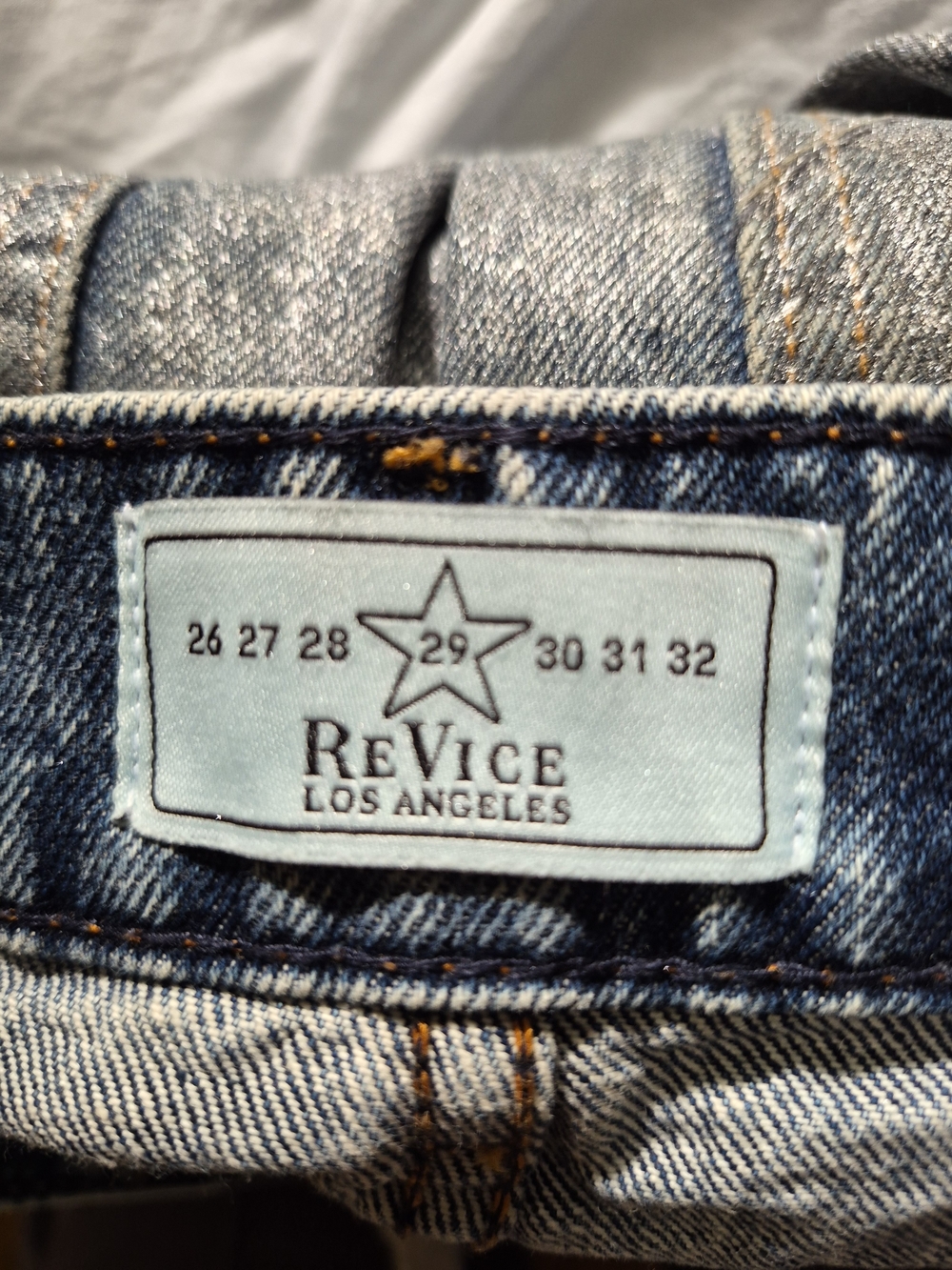 REVICE Silver Metallic Straight Jeans - Picture 6 of 6